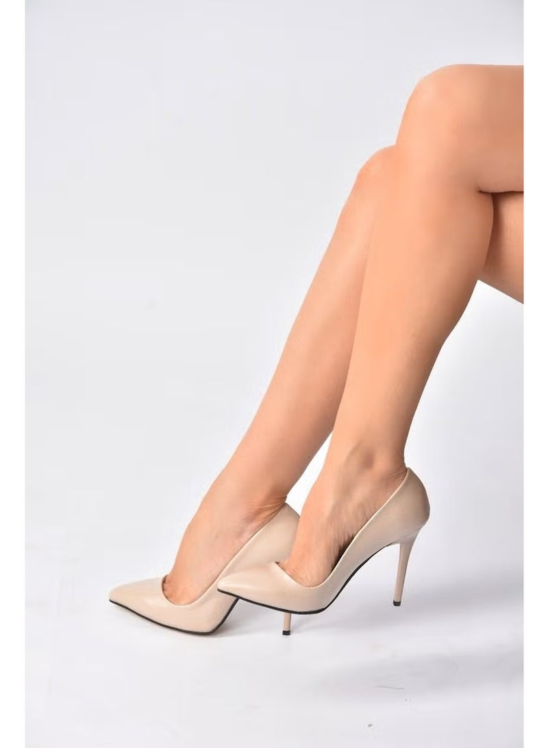Fox Shoes أحذية نسائية بكعب باللون البيج 8922151909 - Image 2